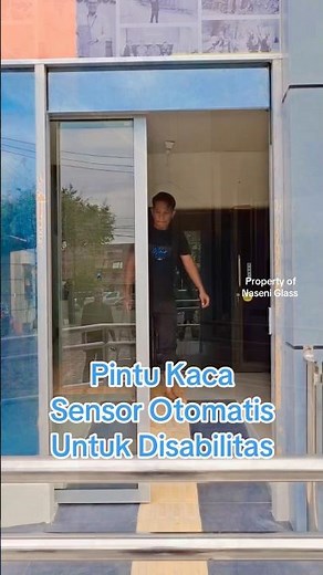 Pintu Kaca Sensor Otomatis untuk Disabilitas – Cocok untuk Kantor Pemerintah & Fasilitas Umum