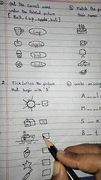 LKG English Worksheet | Kindergarten worksheets | Part 17 | #short #lkg