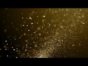 4K gold particles HD background video