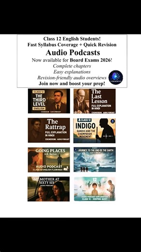 Fast Syllabus Coverage and Revision Booster Audio Podcast|Best for class 12 english| CBSE 2026