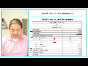 Financial Accounting - Lesson 6.19 - Multistep Income Statement