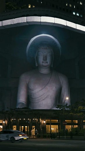명동에서 전세계 관광객들을 압도한 초대형 석굴암 #shorts