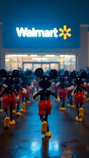 100 Mickey Mouses at Walmart