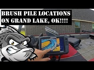 Brush pile locations at Grand Lake, OK