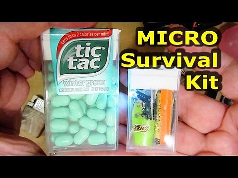 MICRO Tic Tac EDC Key Chain Survival Kit