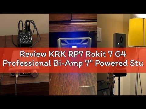 Review KRK RP7 Rokit 7 G4 Professional Bi-Amp 7" Powered Studio Monitor, White Noise