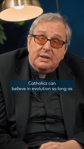 Can Catholics believe in evolution? Watch the full conversation between Fr. Robert Spitzer and Jeff Cavins covering topics like Genesis, the Big Bang Theory, evolution, and more on The Bible Timeline Show: https://media.ascensionpress.com/video/does-the-bible-agree-with-science-w-fr-robert-spitzer/ | Ascension
