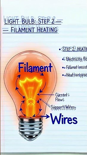 💡 How Does a Light Bulb REALLY Work? You’ll Be Shocked!” 🤯😳#bulb #science #electronics #shorts