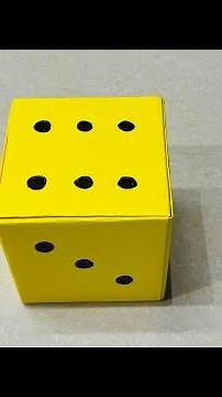 How to make a paper ludo dice | Paper dice making step by step tutorial | DIY Ludo Dice at home