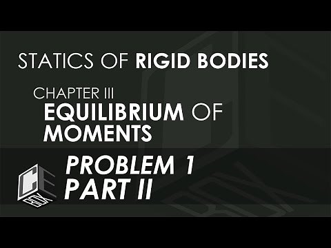 Statics of Rigid Bodies Chapter 3 Equilibrium of Moments Problem 1 Part 2/2 (PH)
