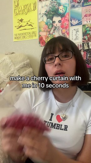 yes this is based off that one pinterest cherry curtain #fyp #foryou #pinterest #diy #curtains