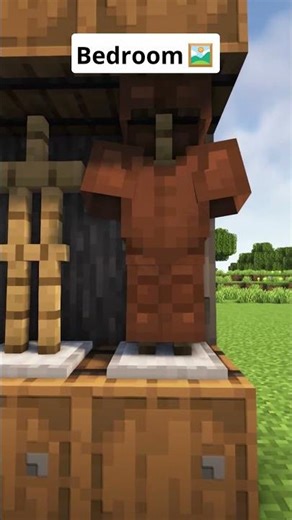 Minecraft Easy Bedroom🖼️ #shorts