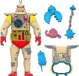 Super7 Super Cyborg Teenage Mutant Ninja Turtles Ninja Krang Android - 11" TMNT Action Figure Classic Cartoon Collectibles and Retro Toys