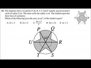 Q25 UKMT Intermediate maths challenge 2020 explained