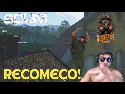 SCUM - RECOMEÇO! NOVO SERVIDOR JA TÁ PEGANDO FOGO! !LOJA