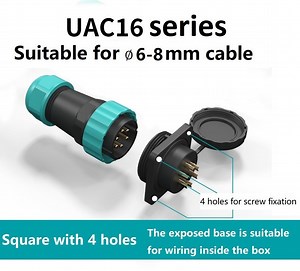 [Hot Item] Aviation Electrical Socket Underwater Waterproof Air Connector Square Fixed Flange Tr Series