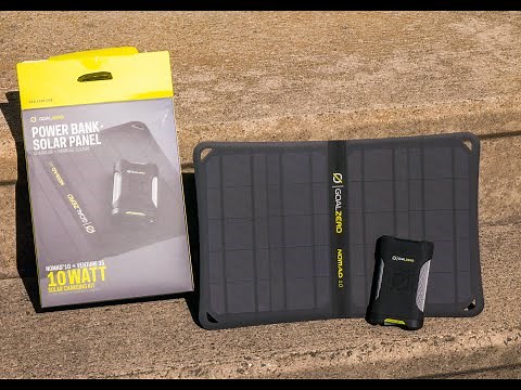 Goal Zero Power Bank & Solar Panel Unboxing and Review. Nomad 10 + Venture 35 10 WATT Charging Kit.