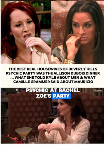 Real Housewives of Beverly Hills: Allison Dubois dinner party from hill … still best psychic dinner party ever #rhobh #realhousewivesofbeverlyhills #allison Dubois #kylerichards