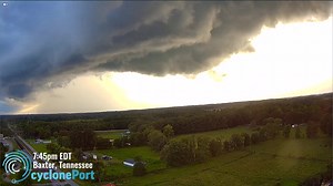 Check out the beautiful view in Baxter, Tennessee captured by a stationary Cycloneport unit! #TNwx | RadarOmega