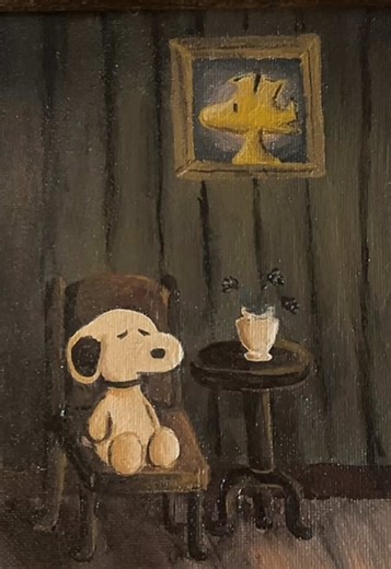 SNOOPLE CAIN !!!! painted for me by my incredible beautiful talented amazing friend!!! @Finn 🐛 #ethelcain