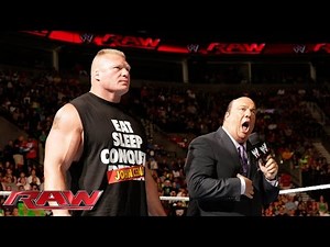 Paul Heyman vows Brock Lesnar will give John Cena a beating at SummerSlam: Raw, Aug. 11, 2014