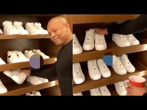 Dr. Dre Shows Off His Insane Air Force 1 Shoe Collection