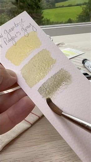 Trying Daniel Smith Payne’s Gray #watercolor #swatching