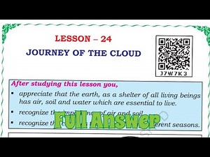 ||class 4 EVS|| lesson -24 Journey of the cloud|| #class4evs #class4