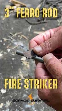 3” Ferro Rod Fire Striker | How to use, technique, features | The best survival fire starter