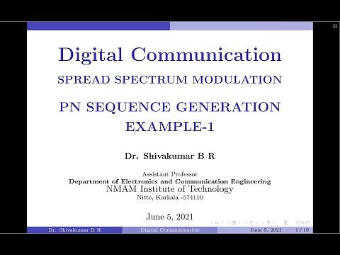 PN Sequence Generation: Example 1