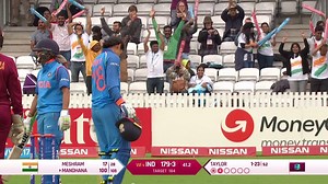 8.8M views · 127K reactions | #OnThisDay in 2017, India defeated West Indies by seven wickets in the ICC Women's Cricket World Cup on the back of Smriti Mandhana's 108-ball 106*  The left-hander's  knock consisted of 13 fours and two sixes! | ICC - International Cricket Council | Facebook