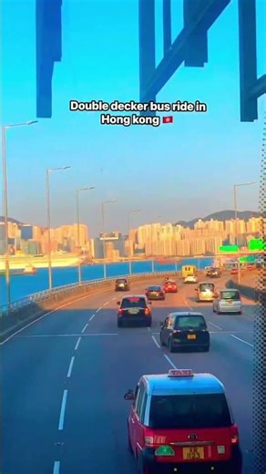Double decker bus ride in Hong kong