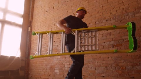 Louisville Ladder 8-Foot Fiberglass Platform to Leaning Ladder, 375-Pound Load Capacity, Type IAA, FCP1408HD