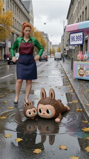 Poor Labubu just wants to help her friend Labubu 🐰