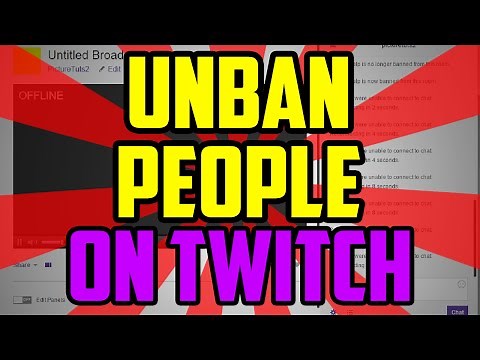 Twitch - How To Unban People On Twitch Chat - Twitch Unban Someone Chat Command