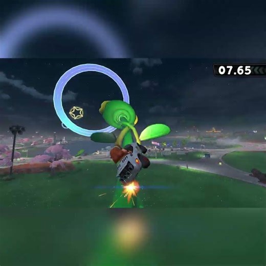 Steer the Ivy Piranha Plant vine toward the goal! [Daisy] P-Switch | Mario Kart World #shorts #dvo