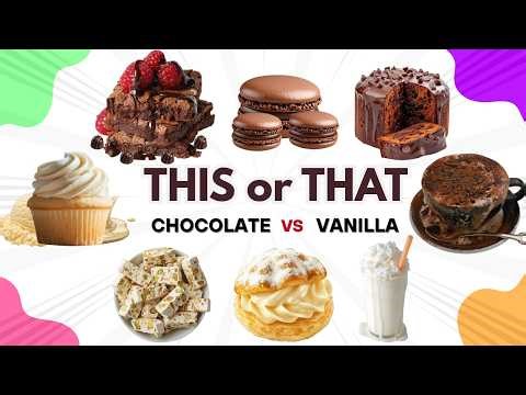 Chocolate vs Vanilla: Ultimate Dessert Battle 🍫🍦😳| This or That