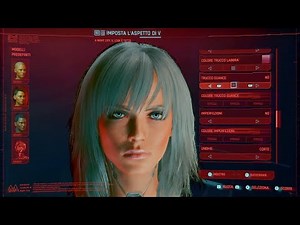 Cyberpunk 2077 Patch 1.6 Character creation -Female- Beautiful woman