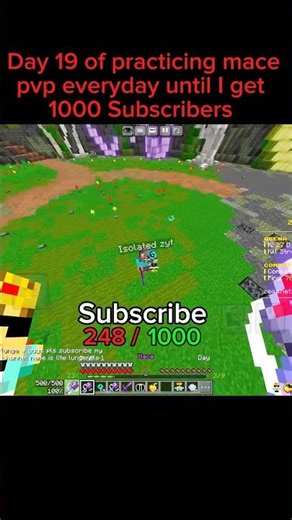 Day 19 of practicing mace pvp💀