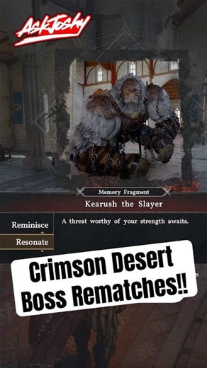Crimson Desert Rematch Boss Feature! ⚔️ Patch Damiane Oongka How To Guide Tip #crimsondesert #rpg