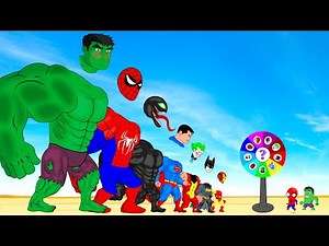 Evolution of Hulk, Spider-Man, Batman, Iron Man, Venom, Joker: The battle to find the head