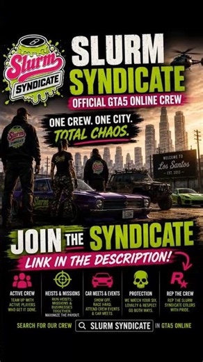 Join Slurm Syndicate Today! #gta #gtaonline #gaming