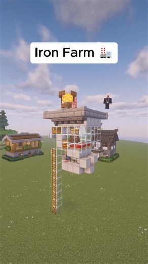 soup on Instagram: "Minecraft Easy Iron Farm 🏭 #minecraft #minecrafttutorial #minecraftbuilding #minecraftbuilds #minecraftbuild #minecraftjavaedition #minecraftbedrock"