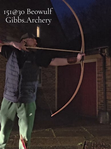 heavy archery daily training. dark and misty last night! These fiberglass bows are great for training longbows as they wont drop weight even after thousands of shots #warbow #archer #archey #fyp