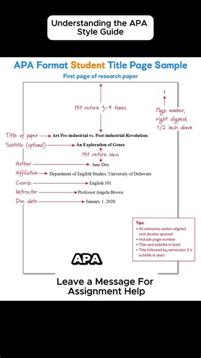 Understanding the APA Style Guide