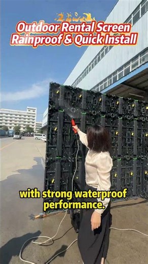 Outdoor LED Screen Waterproof Demo #led #leddisplay #waterproof #ledwall #ledscreen