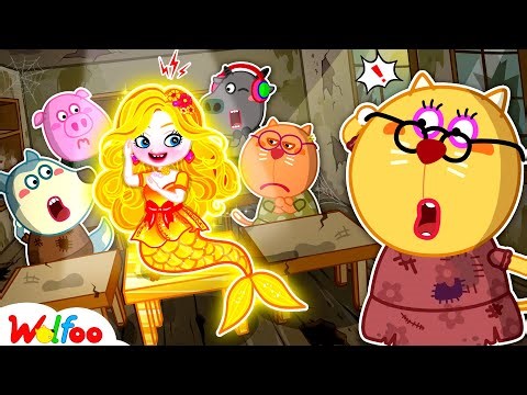 Rich Mermaid Goes to Broke School?! Rick vs Broke Challenge | Wolfoo Channel | Kids Cartoon