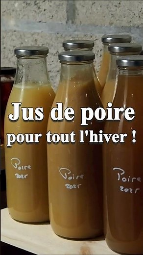 Homemade pear juice: the reliable method for preservation without refrigeration (storage time of ...