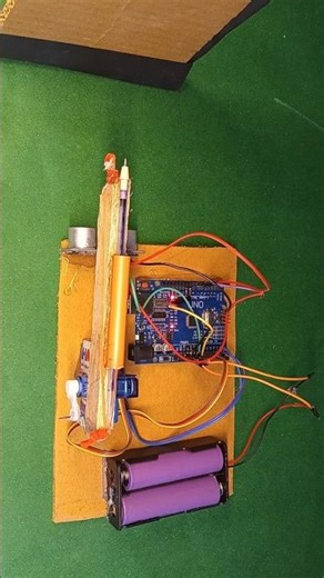 Automatic Defence System using Arduino 🔥🤖 #shorts