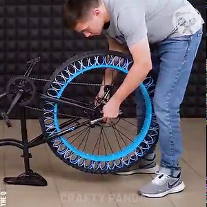 32M views · 150K reactions | Making a bicycle that rides on insane airless tires Partner: The Q Follow: youtube.com/channel/UCZdGJgHbmqQcVZaJCkqDRwg/featured | Crafty Panda | Facebook